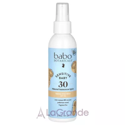 Babo Botanicals Sensitive Baby Mineral Sunscreen Spray SPF30 ̳     SPF30