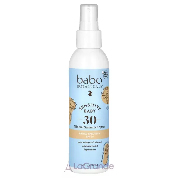 Babo Botanicals Sensitive Baby Mineral Sunscreen Spray SPF30 ����������� �������������� ����� ��� ����� SPF30