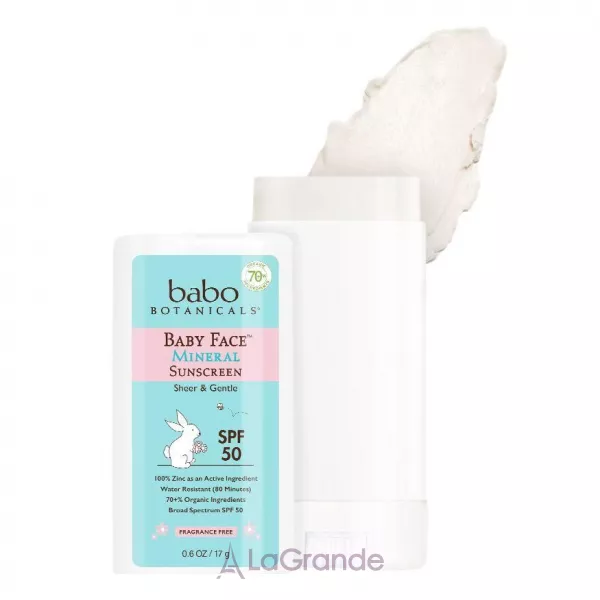 Babo Botanicals Baby Face Mineral Sunscreen SPF50 �������������� ���� �� ����������� ������ ��� ����� SPF50