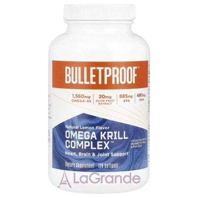 BulletProof Omega Krill Complex Natural Lemon   