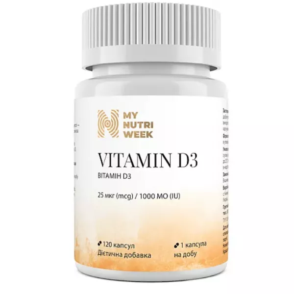 My Nutri Week Vitamin D3 25 mg 1000 IU ³���� D3 25 ��� 1000 ��