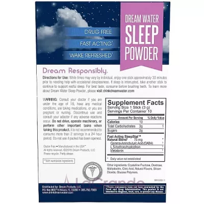 Dream Water Sleep Powder      