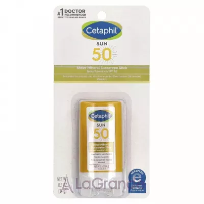 Cetaphil Sheer Mineral Sunscreen Stick SPF50    -   SPF50