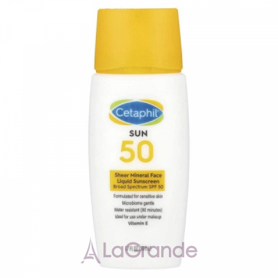 Cetaphil Sheer Mineral Face Liquid Sunscreen SPF50       SPF50
