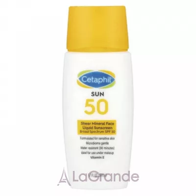 Cetaphil Sheer Mineral Face Liquid Sunscreen SPF50       SPF50