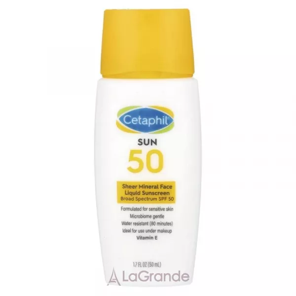Cetaphil Sheer Mineral Face Liquid Sunscreen SPF50 �������������� �������� ��� ���� � ���������� SPF50