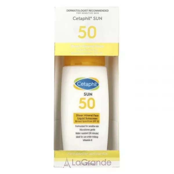 Cetaphil Sheer Mineral Face Liquid Sunscreen SPF50 �������������� �������� ��� ���� � ���������� SPF50