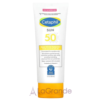 Cetaphil Sheer Mineral Sunscreen SPF50     SPF50