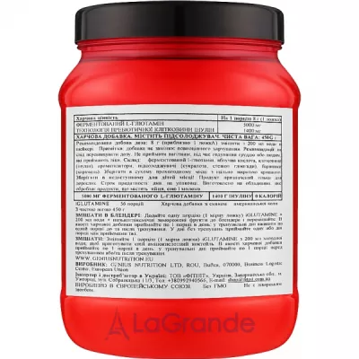 Genius Nutrition iGlutamine 100% Fermented L-Glutamine American Cola  
