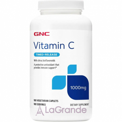 GNC Vitamin C with Citrus Bioflavonoids Timed-Release 1000 mg ĳ  