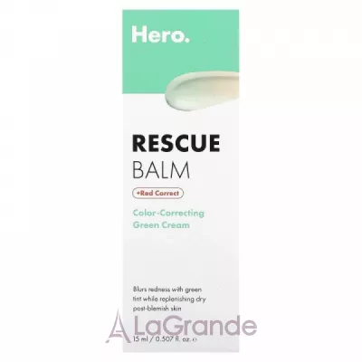 Hero Cosmetics Rescue Balm Color-Correctin Green Cream + Red Correct   +  