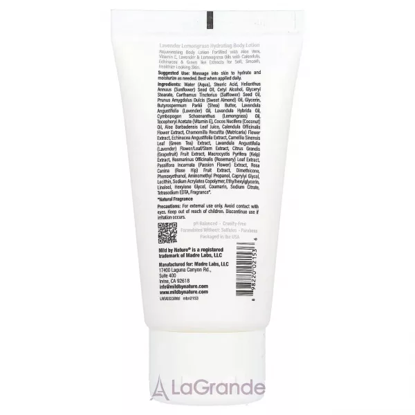 Mild By Nature Hydrating Body Lotion Lavender Lemongrass ����������� ������ ��� ���� � �������� � ������������
