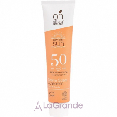 Officina Naturae Natural Sun Crema Solare Sunscreen SPF50  - SPF50