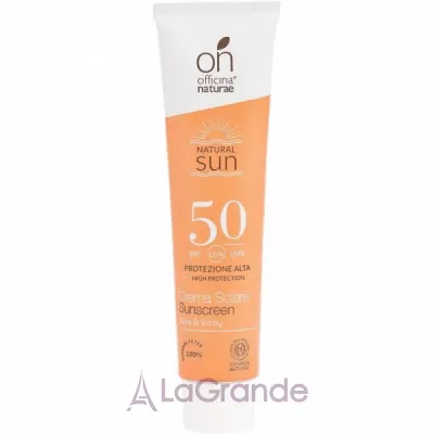 Officina Naturae Natural Sun Crema Solare Sunscreen SPF50  - SPF50