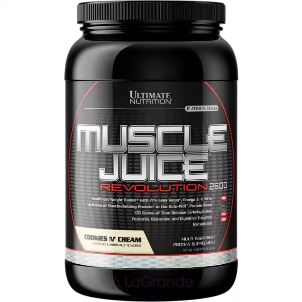 Ultimate Nutrition Muscle Juice Revolution 2600 Cookies Creme ������ 