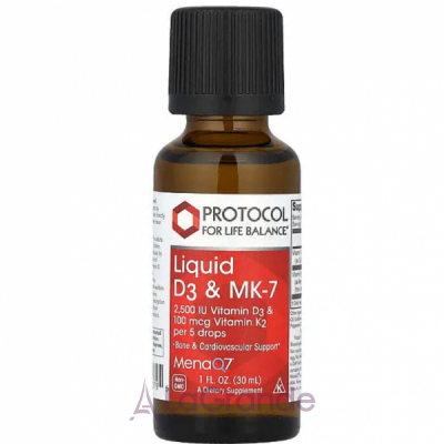Protocol for Life Balance Liquid D3 & MK-7 ³ D3  2 MK-7 2500 /100 