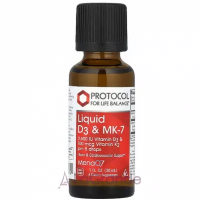 Protocol for Life Balance Liquid D3 & MK-7 ³ D3  2 MK-7 2500 /100 