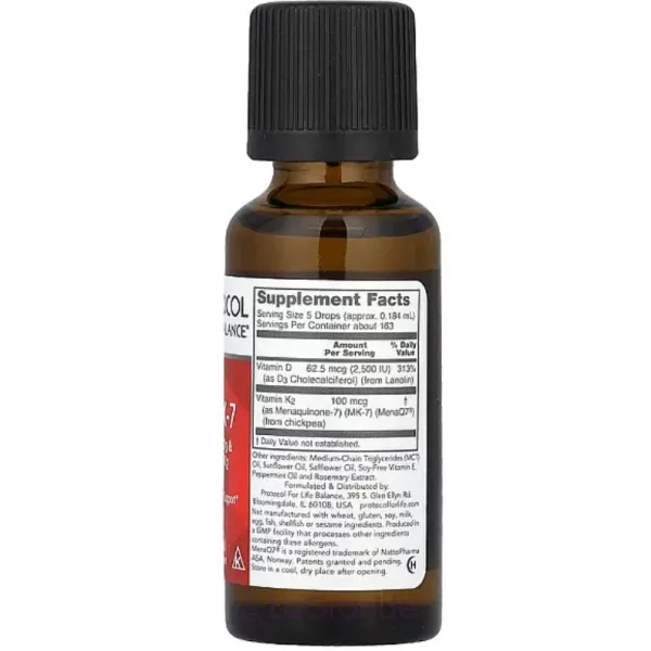 Protocol for Life Balance Liquid D3 & MK-7 ³����� D3 �� �2 MK-7 2500 ��/100 ���