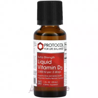 Protocol for Life Balance Liquid Vitamin D3 2000 IU   