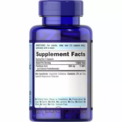 Puritan's Pride Pantothenic Acid 550 mg ĳ  