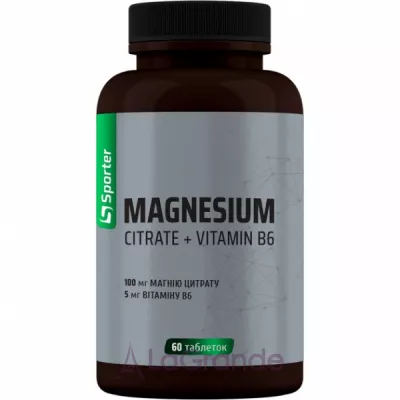 Sporter Magnesium Citrate + B6 -  