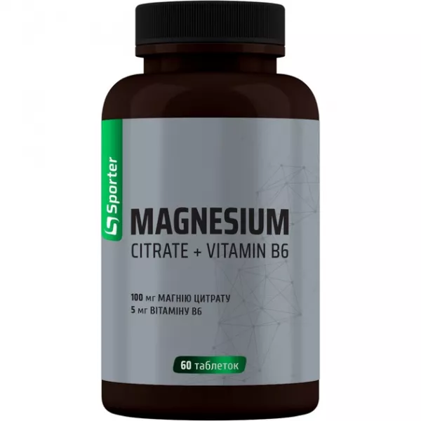 Sporter Magnesium Citrate + B6 ³������-���������� �������� ������� ������ + B6� � ���������