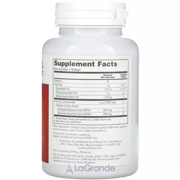 Protocol for Life Balance Ultra Omega - 3 ������� ������� 