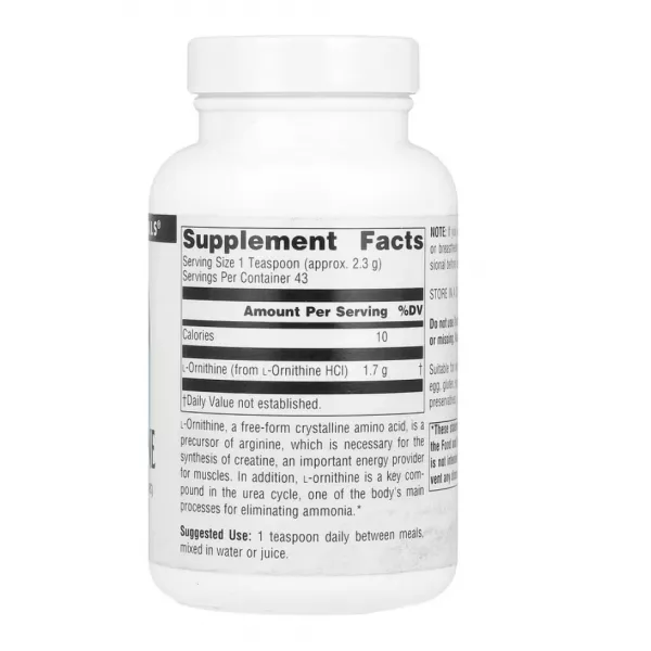 Source Naturals L-Ornithine Powder ���������� ����� L-��������