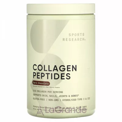 Sports Research Collagen Peptides Dark Chocolate ĳ  