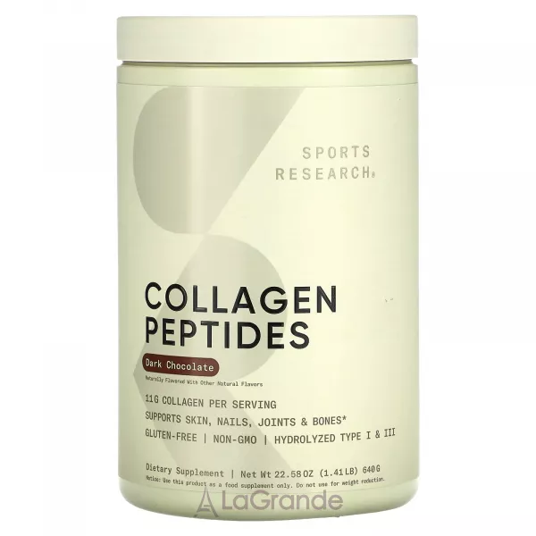 Sports Research Collagen Peptides Dark Chocolate ĳ������ ������� 