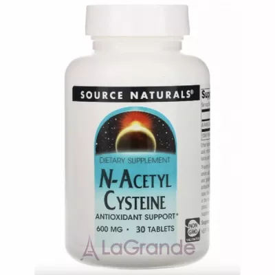 Source Naturals N-Acetyl Cysteine 600 mg   N-, 600 
