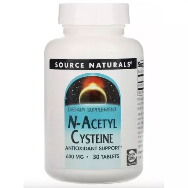 Source Naturals N-Acetyl Cysteine 600 mg ��������������� ��������� N-�������������, 600 ��