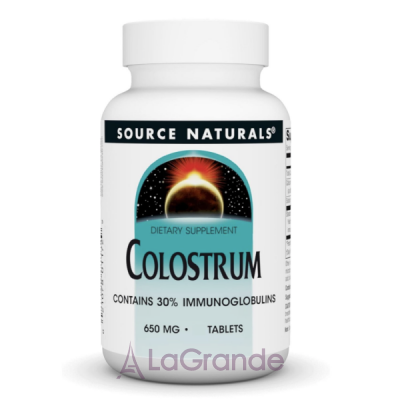 Source Naturals Colostrum 650 mg   