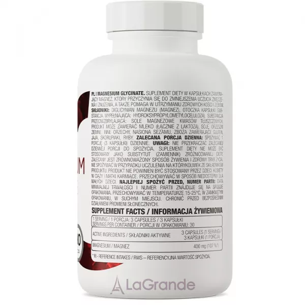 OstroVit Magnesium Glycinate 400 mg ����������� ������� ������ �������� � ��������
