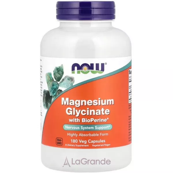 Now Foods Magnesium Glycinate with BioPerine ����������� ������� ������ �������� + �������� � ��������