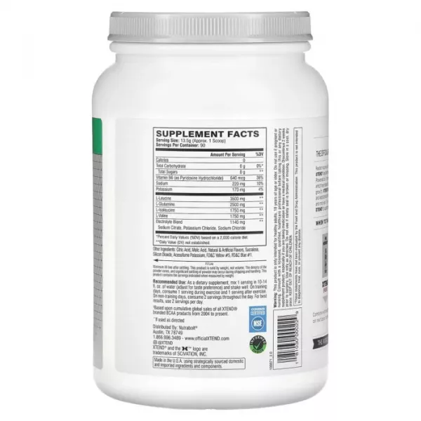 Scivation Xtend The Original 7G BCAA Lemon Lime ����������� BCAA � ������ 