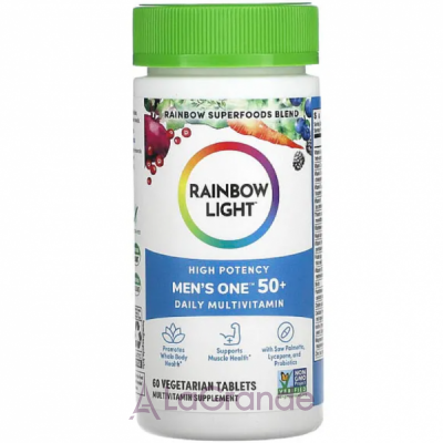 Rainbow Light High Potency Men's One 50+ Daily Multivitamin    50+