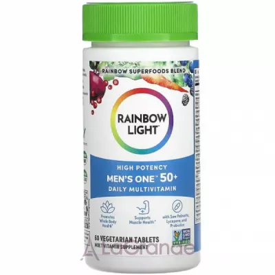 Rainbow Light High Potency Men's One 50+ Daily Multivitamin    50+