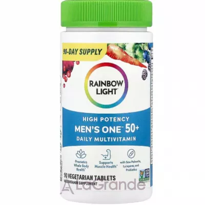 Rainbow Light High Potency Men's One 50+ Daily Multivitamin    50+