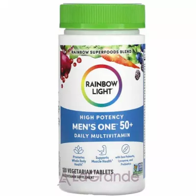 Rainbow Light High Potency Men's One 50+ Daily Multivitamin    50+