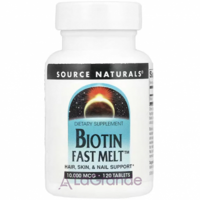 Source Naturals Biotin Fast Melt 10.000 mcg   
