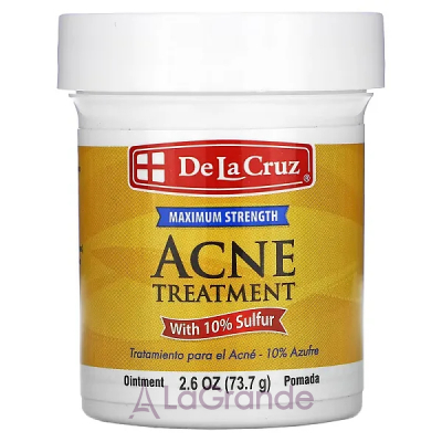 De La Cruz Acne Treatment Ointment With 10% Sulfur      10% 