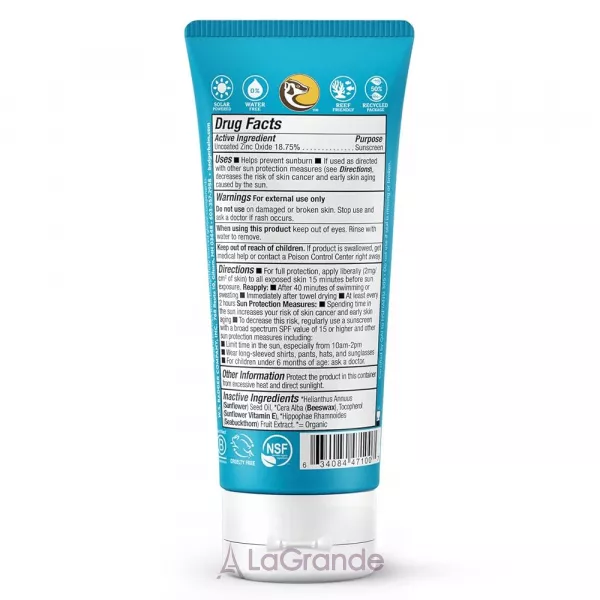 Badger Company Active Mineral Sunscreen Cream SPF30 ����������� ����������� �������������� ���� SPF30