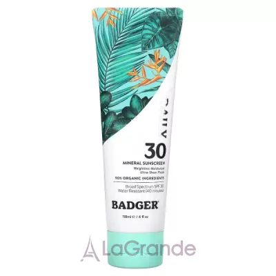 Badger Company Daily Mineral Sunscreen SPF30      SPF30