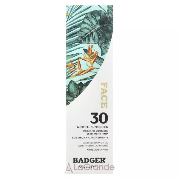Badger Company Face Mineral Sunscreen SPF30 ����������� �������������� ���� ��� ���� SPF30