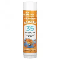 Badger Company Active Kids Sunscreen Stick SPF35 Tangerine & Vanilla ����������� ����������� �������������� ���� ��� ����� SPF35 � �������� "��������-������"