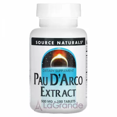 Source Naturals Pau D'Arco 500 mg ĳ  