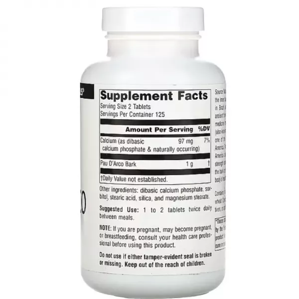 Source Naturals Pau D'Arco 500 mg ����������� ������� 