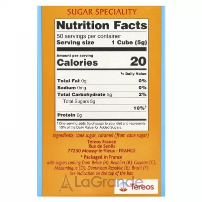 La Perruche Pure Cane Rough Sugar Cubes     