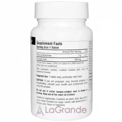 Source Naturals R-lipoic Acid 100 mg ĳ  